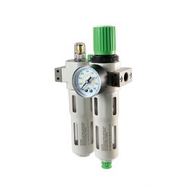 Maestro AERO4400-FRL-1/2 ΦΙΛΤΡΟΡΥΘΜΙΣΤΗΣ & ΕΛΑΙΩΤΗΡΑΣ 2800L/min,16BAR,40μ,43/60mL,265mm (ΠΡΑΣΙΝΟ)