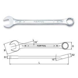 TOPTUL AAEB0707 Γερμανοπολύγωνο 7mm 15° OFFSET