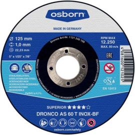 Osborn Δίσκος κοπής Inox 125mm / 1,0mm